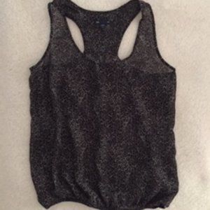 Gap sheer leopard print summer top size S